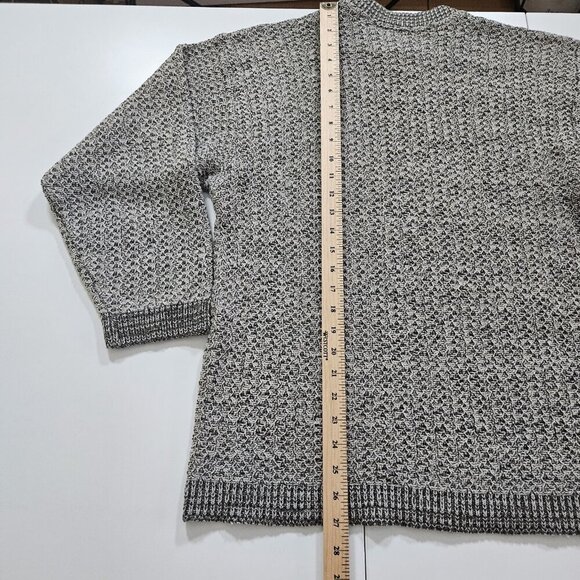 Profilo Sport Sweater Mens XL Marled Beige LS Crew Neck Wool Blend Preppy VTG - Picture 7 of 15